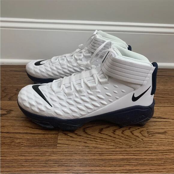 Nike Force Savage Pro 2 Shark White Football Lineman Cleats Mens 11.5 BV5448-102 - Picture 3 of 5